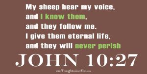 #DailyDevotional Daily on John 10:27 about  Our Identity in Christ