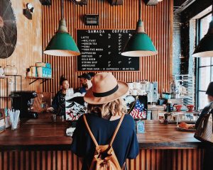 coffee shop young woman