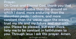 Prayer- In God I Trust