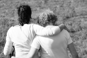 Mother Daughter Caring Support