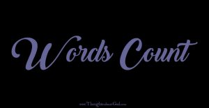 Words Count - devotional